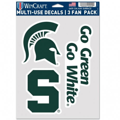 Michigan State Spartans - 5.5"x7" 3 Decal Pack