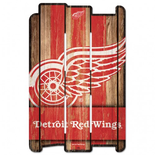 Detroit Red Wings - Wood Fence Sign